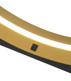 Musterring LED Stehlampe MR LOOP schwarz-goldfarbig