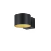 Musterring LED Wandleuchte MR LOOP schwarz-goldfarbig