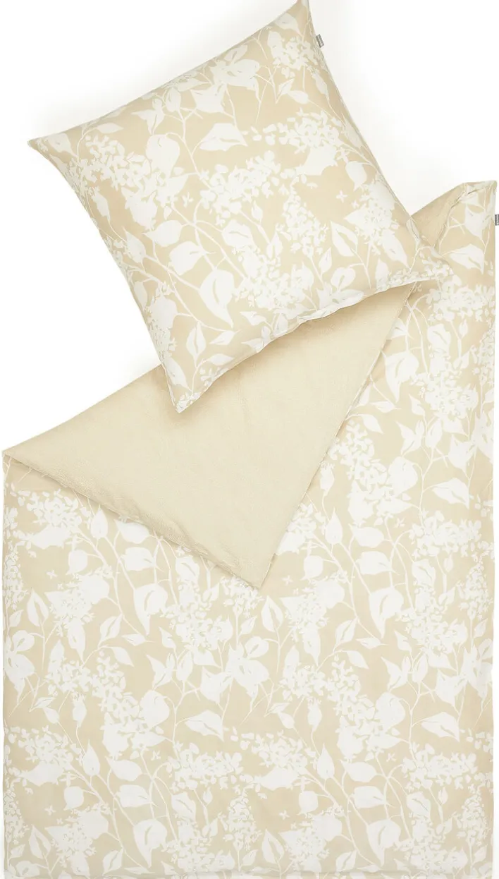Musterring Satin-Bettwäsche MR-BLOOM 135 x 200 cm sand