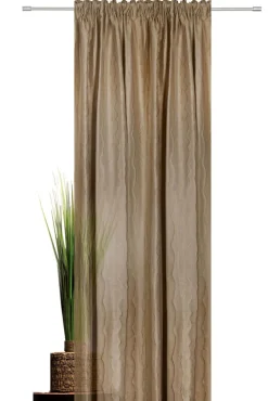 my deco Schlaufenvorhang STREAM 135 x 245 cm sand