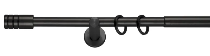 my deco Teleskopgarnitur RILLCUBE 120-210 cm schwarz