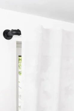 my deco Teleskopgarnitur INDUSTRIAL LOOK 160-280 cm schwarz