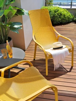NARDI Outdoor Loungesessel NET LOUNGE senape