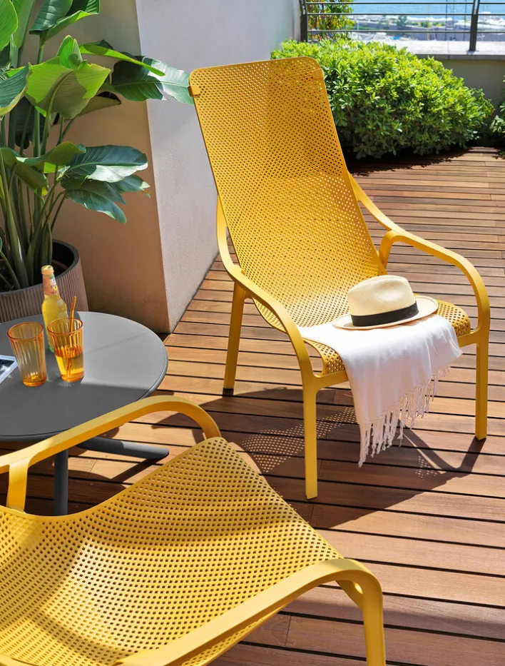 NARDI Outdoor Loungesessel NET LOUNGE senape