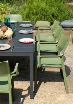 NARDI Stapelstuhl Garten TRILL AL 2er Set agave