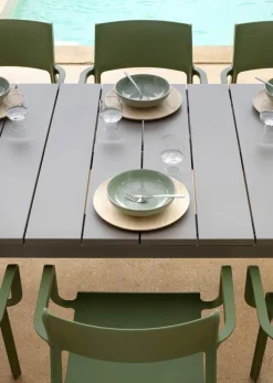 NARDI Stapelstuhl Garten TRILL AL 2er Set agave