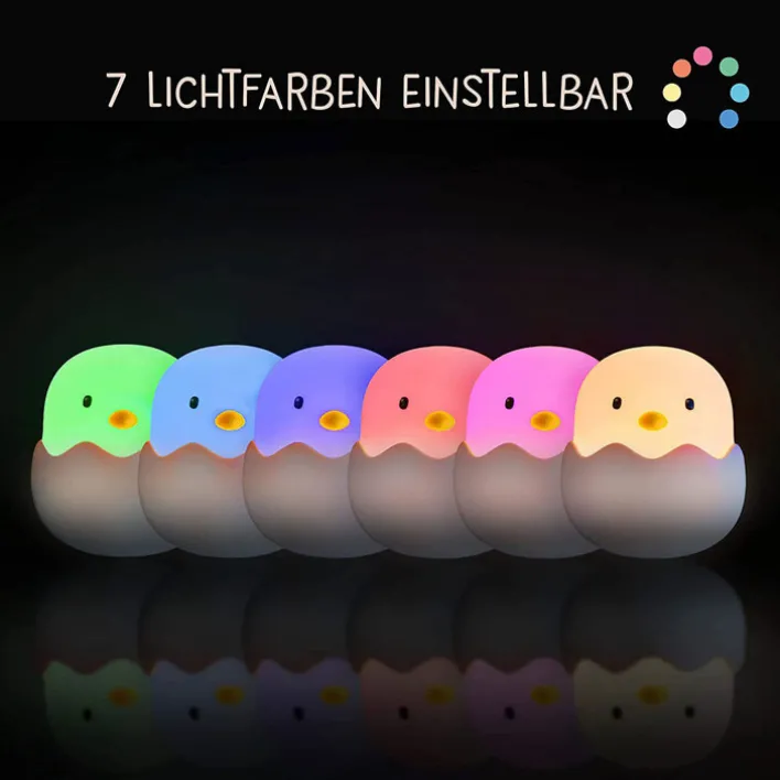 niermann LED Nachtlicht Küken Eggy Egg