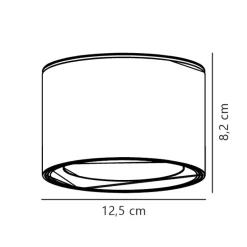 Nordlux LED Aufbaustrahler LANDON SMART 8,2 cm schwarz
