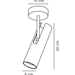 Nordlux LED Deckenleuchte MIB 6 cm weiß