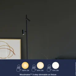 Nordlux LED Stehlampe OMARI 2-flg schwarz