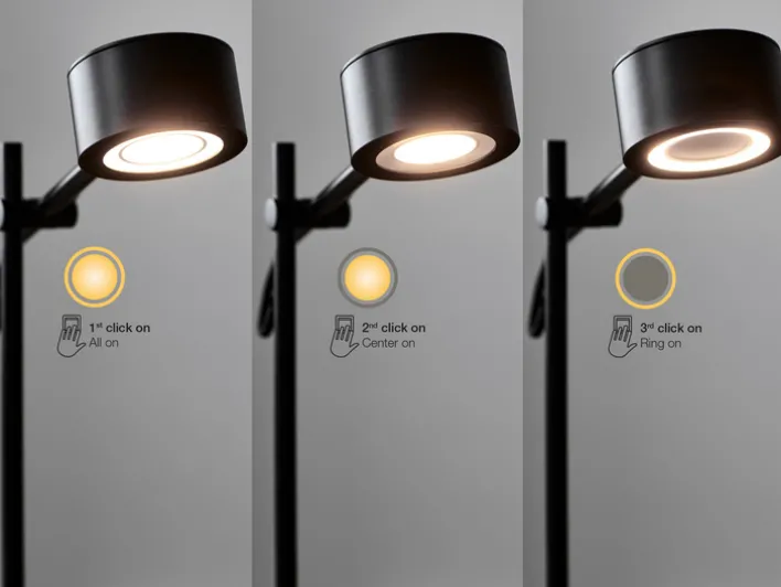 Nordlux LED Tischlampe CLYDE 8,5 cm schwarz