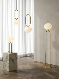 Nordlux Retrofit Stehlampe SHAPES 1-flg messingfarbig