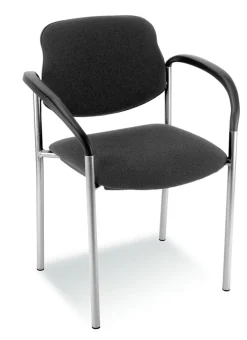 Nowy Styl Besucherstuhl STYL schwarz/ chromfarbig