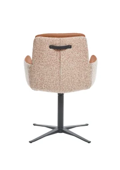 Ole Gunderson Armlehnstuhl MADINA Donna rusty melange-Cloud brandy/schwarz