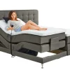 Ole Gunderson Boxspringbett FENTISSIMO TOPMOTION I EL 180 x 200 cm Inari braungrau