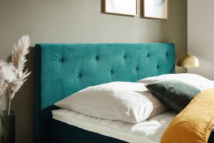 Ole Gunderson Boxspringbett FENTISSIMO SPACE 180 x 200 cm grün