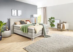 Ole Gunderson Boxspringbett FENSON OSLO EL 180 x 200 cm beige