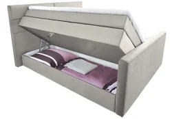 Ole Gunderson Boxspringbett 180 x 200 cm Stoffbezug grau