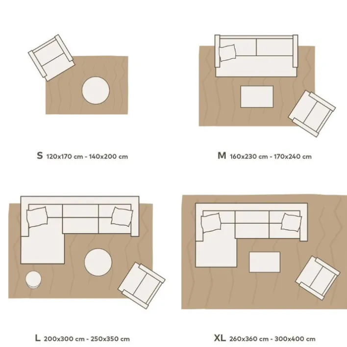 Outdoorteppich OTTAWA 80 x 150 cm beige