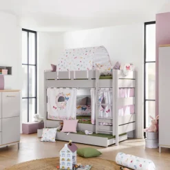 PAIDI Etagenbett TIAGO grau