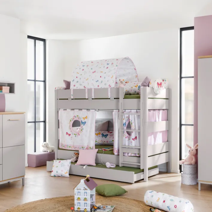 PAIDI Etagenbett TIAGO grau