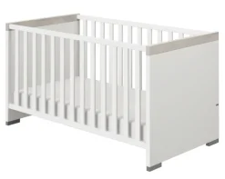 PAIDI Kinderbett KIRA Kreideweiß/ Eiche-Nautik