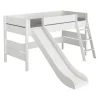 PAIDI Spielbett TIAGO mit Rutsche und Leiter weiß