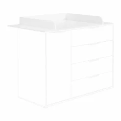 PAIDI Wickelkommode LIEVEN weiß/ braun