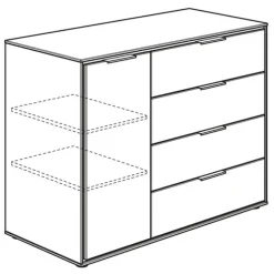 PAIDI Wickelkommode LIEVEN weiß/ braun