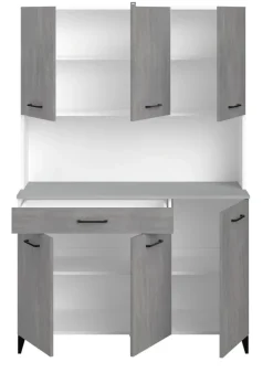 PARISOT Buffet Malice 2 Beton Optik hell / Weiss