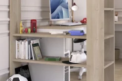 Parisot Eck-Hochbett ALEX braun/ weiß