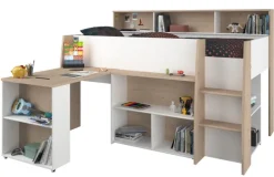 Parisot Hochbett LUCAS weiß/braun