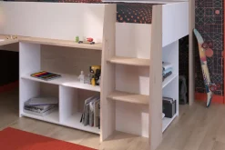 Parisot Hochbett LUCAS weiß/braun