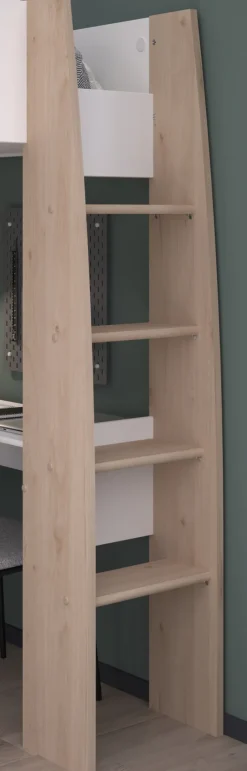 Parisot Hochbett SHELTER 11 braun/ weiß