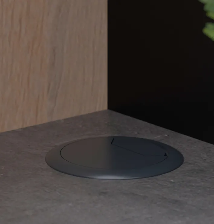 Parisot Küchenbuffet Fumay3, 3teilig Eiche Dekor/ Beton Optik