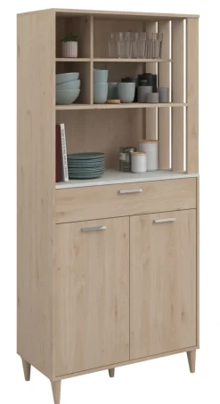 Parisot Küchenbuffet Komplett Set Gala 2 Jackson Eiche Dekor/ Beton Optik