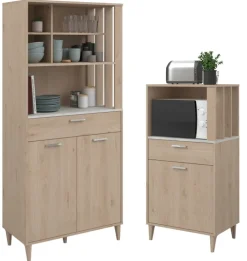 Parisot Küchenbuffet Set Gala 1 Jackson Eiche Dekor