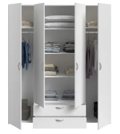 Parisot Kinder-Drehtürenschrank DAILY 1 weiß