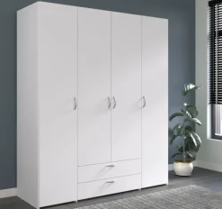 Parisot Kinder-Drehtürenschrank DAILY 1 weiß