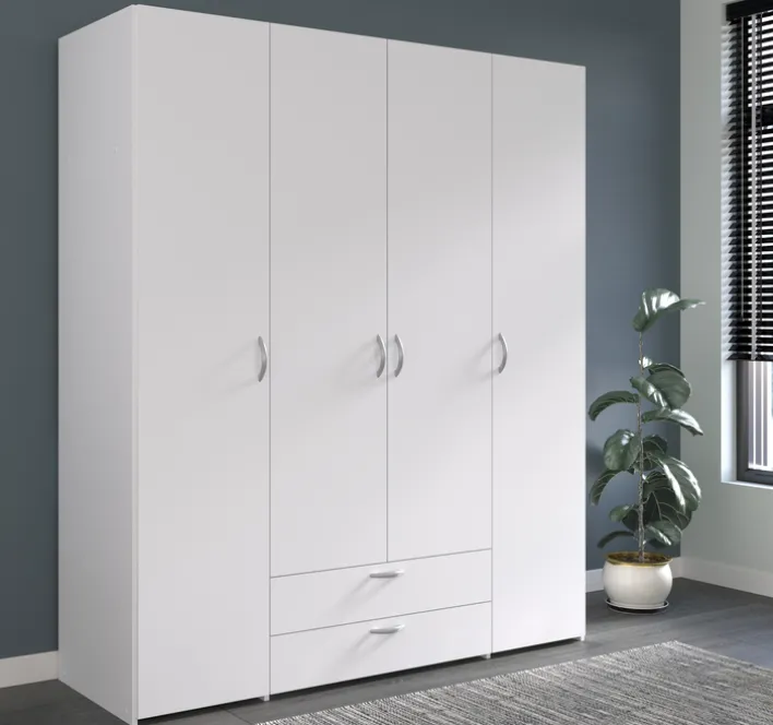 Parisot Kinder-Drehtürenschrank DAILY 1 weiß