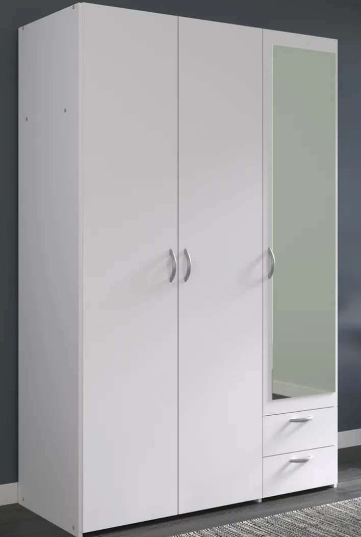 Parisot Kinder-Drehtürenschrank DAILY 4 weiß