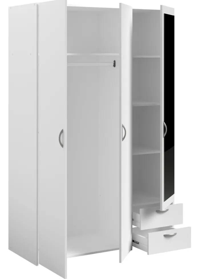 Parisot Kinder-Drehtürenschrank DAILY 4 weiß