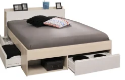 Parisot Stauraumbett MOST 5 beige/weiß 140 x 200 cm