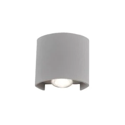 Paul Neuhaus Außenwandleuchte CARLO Aluminium/Kunststoff 8 x 7.6 x 3.2 cm Silberfarbig