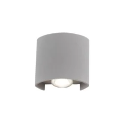 Paul Neuhaus Außenwandleuchte CARLO Aluminium/Kunststoff 8 x 7.6 x 3.2 cm Silberfarbig