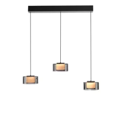 Paul Neuhaus LED Balkenpendel RIKA 3-flg cm schwarz