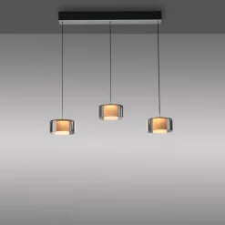 Paul Neuhaus LED Balkenpendel RIKA 3-flg cm schwarz