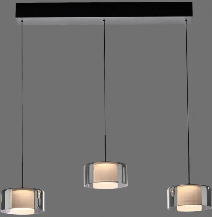 Paul Neuhaus LED Balkenpendel RIKA 3-flg cm schwarz