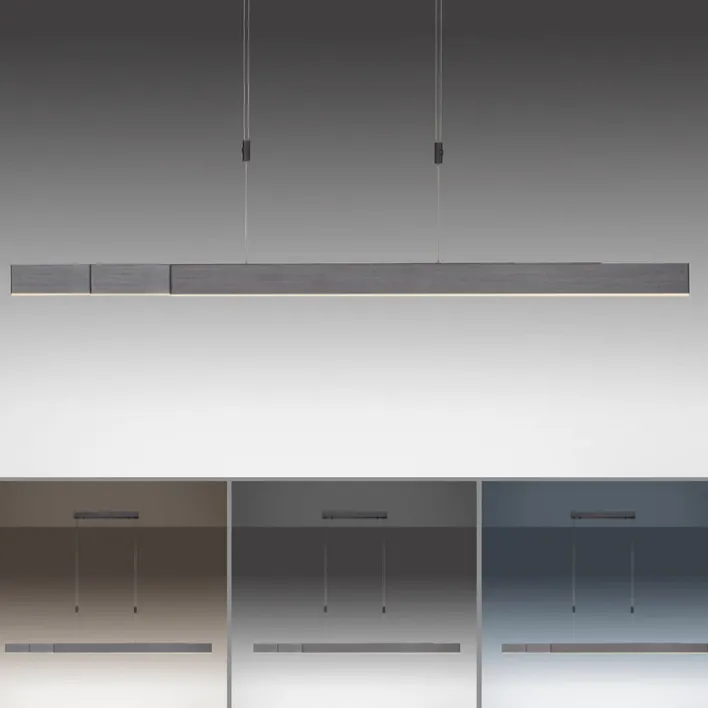 Paul Neuhaus LED Balkenpendel PURE-MOTO grau eloxiert