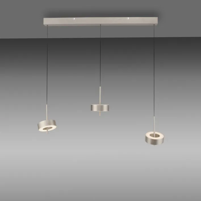 Paul Neuhaus LED Balkenpendel Q-ROTATE 3-flg Nickelfarbig